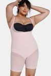 Zivame High Compression Short Length Thigh Shaper Bodysuit - Sepia Rose — thumbnail 6